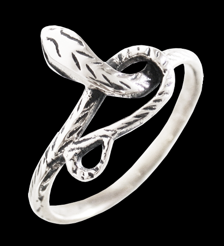 Liten nätt orm ring i Äkta silver.