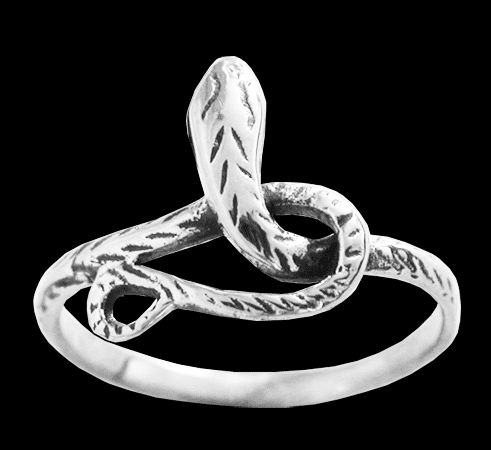 Liten nätt orm ring i Äkta silver. - 2