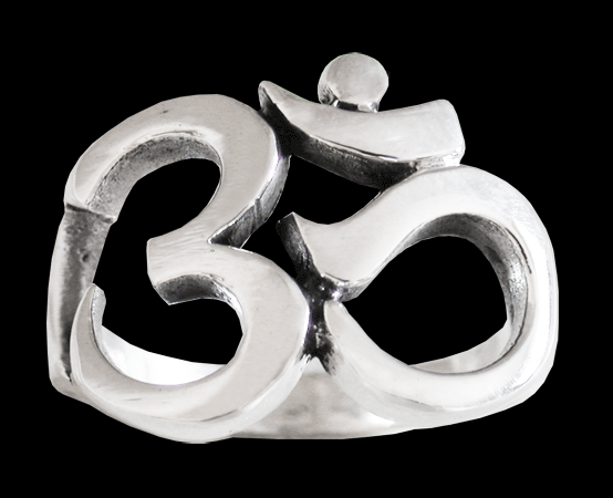 OM, Aum, Ohm ring i Äkta silver. - 2