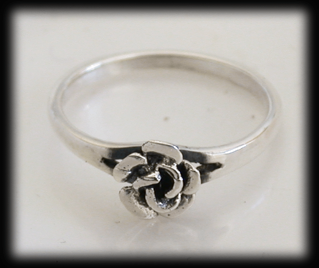 Little rose - Rosring i Äkta silver. - 3