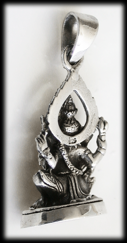 Hängsmycke Ganesh i Äkta silver. - 3