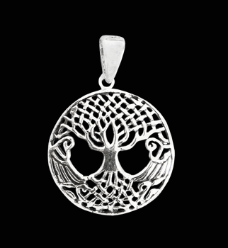 Silver hänge med livets träd - Keltiskt design.