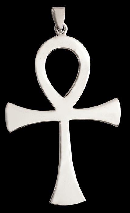 Stort Ankh halsband / Ankhkors hänge i Äkta silver.