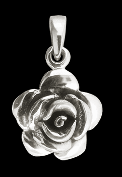 " Rose for her" roshänge i Äkta silver.