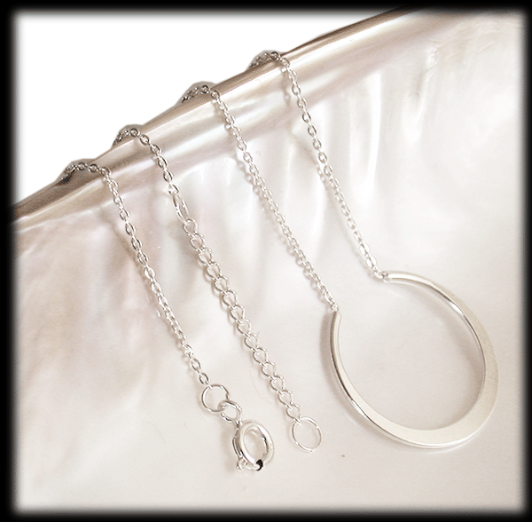 Silver halsband för henne.