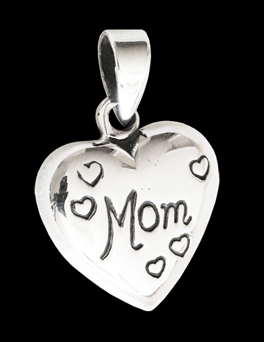 Mamma halsband i Äkta silver - Grattis på mors dag smycke.