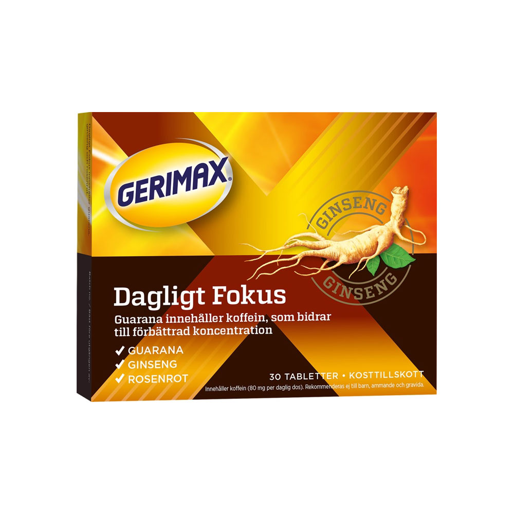 Gerimax Dagligt Fokus 30 tab Orkla Care