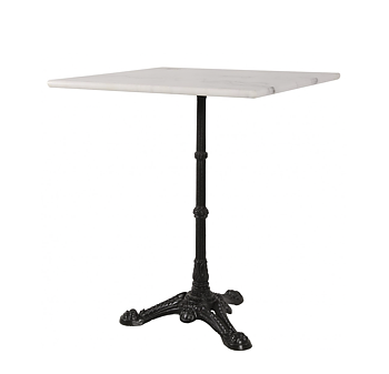 Bistrobord vit marmor 60x 60 cm