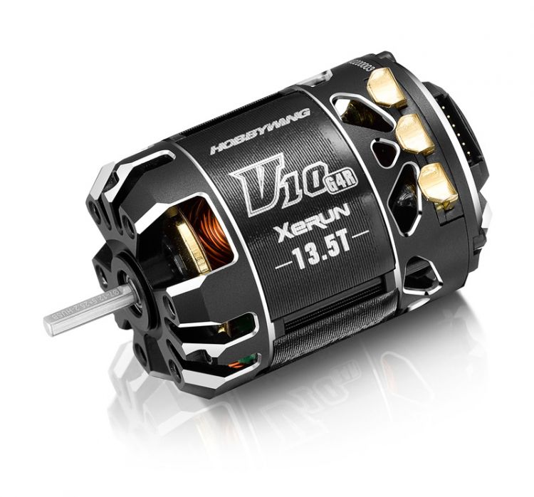 Motor XeRun V10 13.5T Black G4R Stock - 2