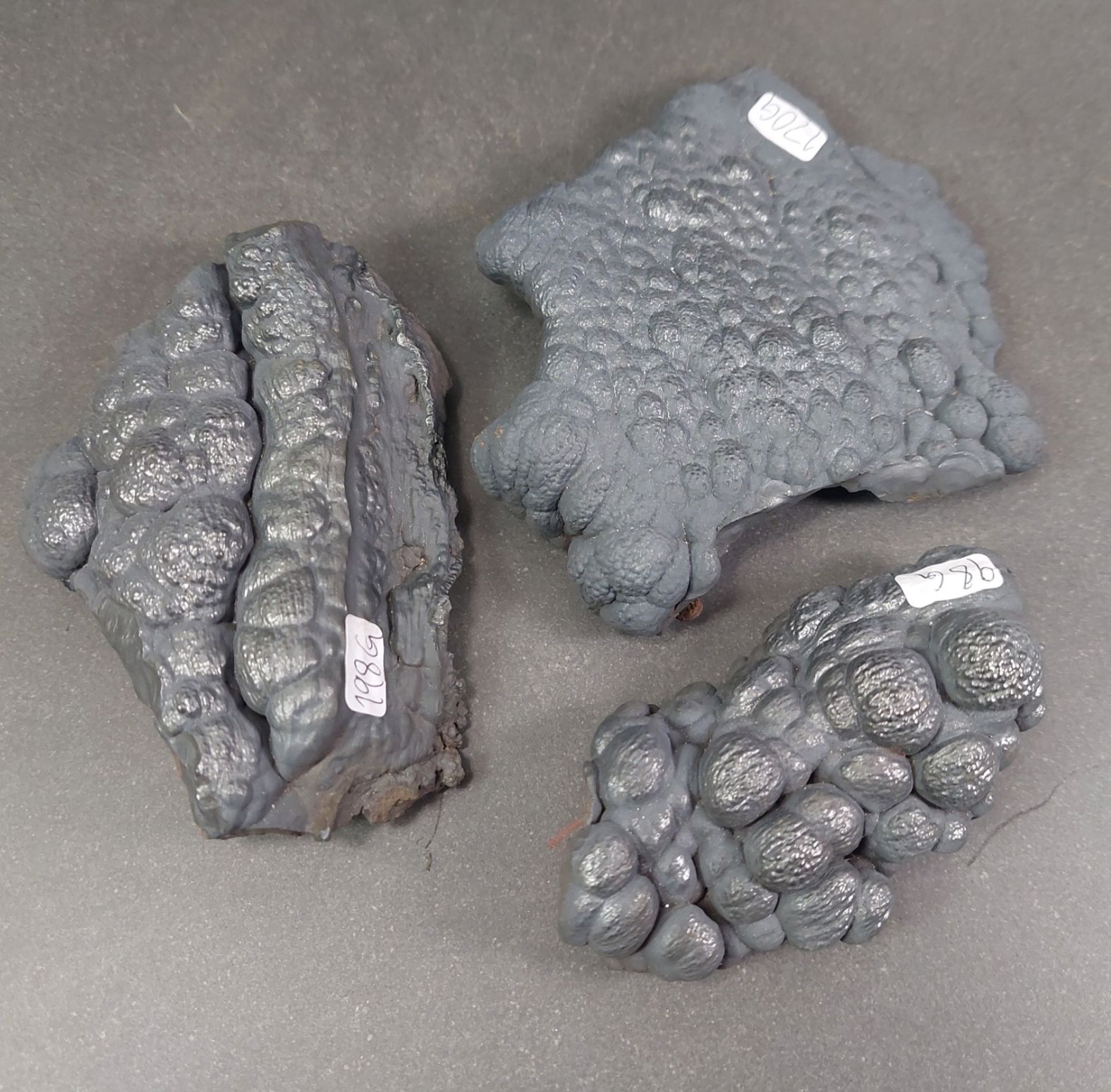 Hematit  Kluster,  Botryoidal  (NjurHematit )   - Matt Silver - 2