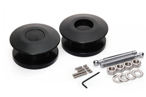 Huvlås Push Clip 63mm 2st - Svarta