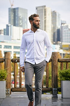 NOTE Shirt navy/white Men