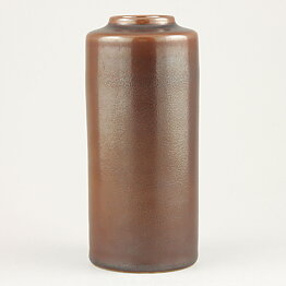 John Andersson (1950s) Brown Cylinder Vase 14 cm