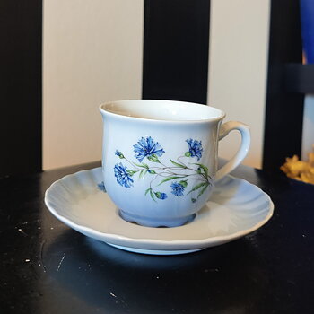 Blåklint kaffekopp från Christineholm