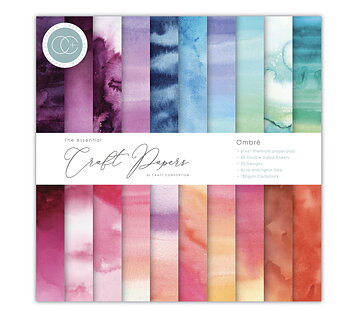 Craft Consortium Essential Craft Papers - 6x6 inch Paper pad Ombre