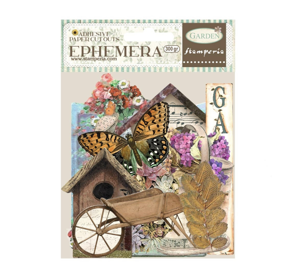 Stamperia Garden Adhesive Cut-outs Ephemera  - 2
