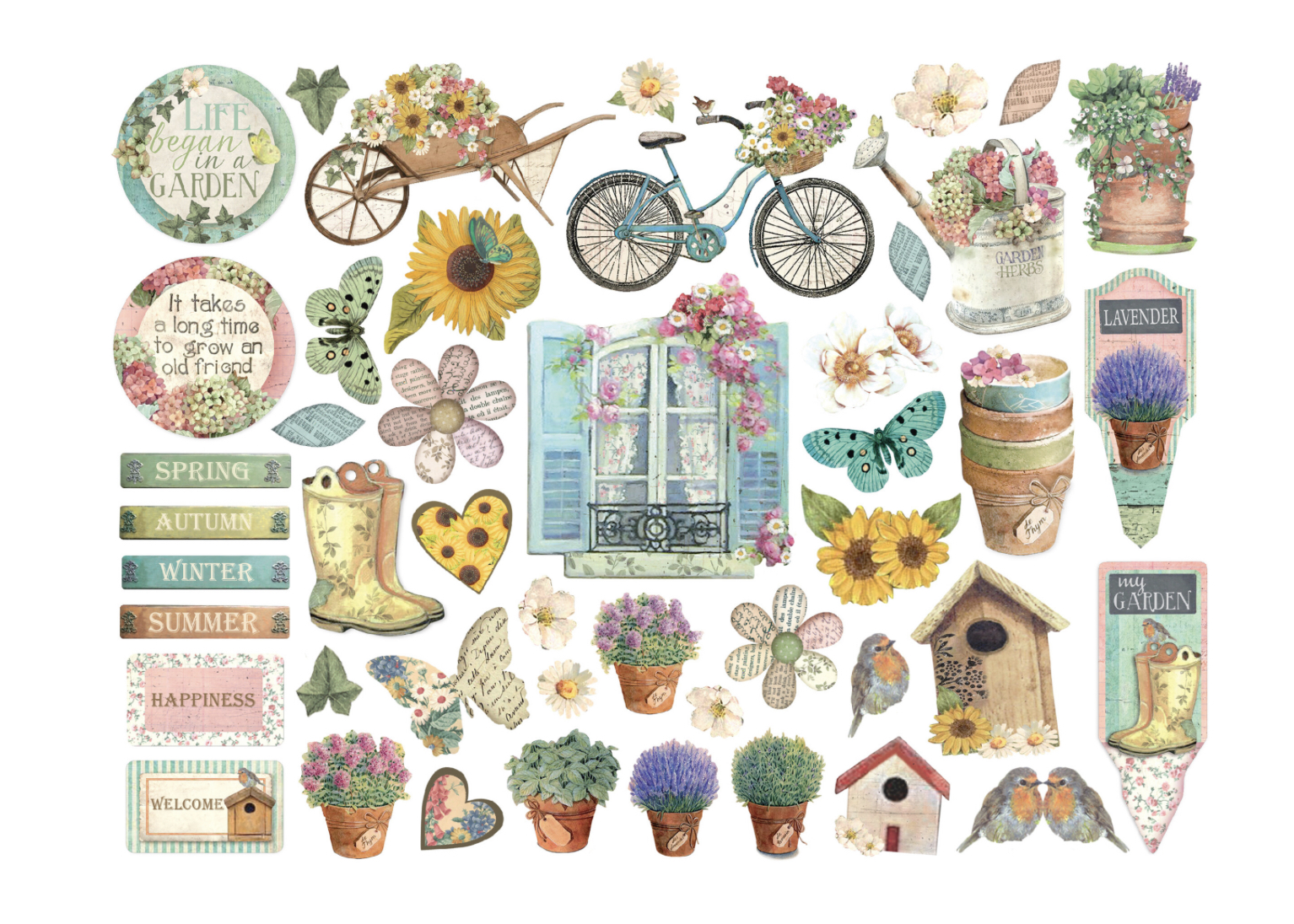 Stamperia Garden Die Cuts  - 2