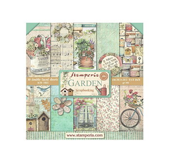 Stamperia Paper Pad 8X8 - Garden