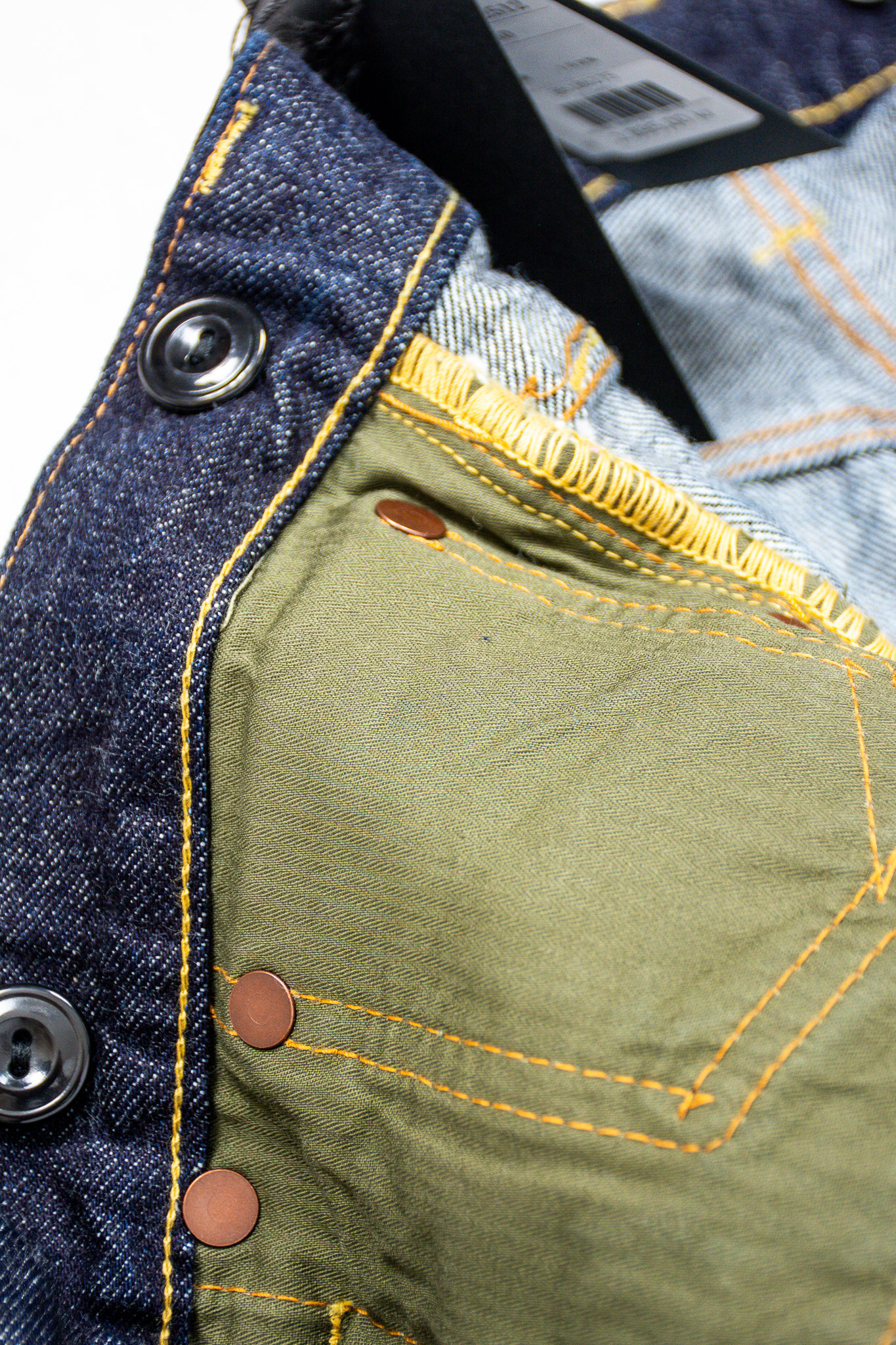 Black Sign - 14oz BS Denim Wide Straight Jeans - 10