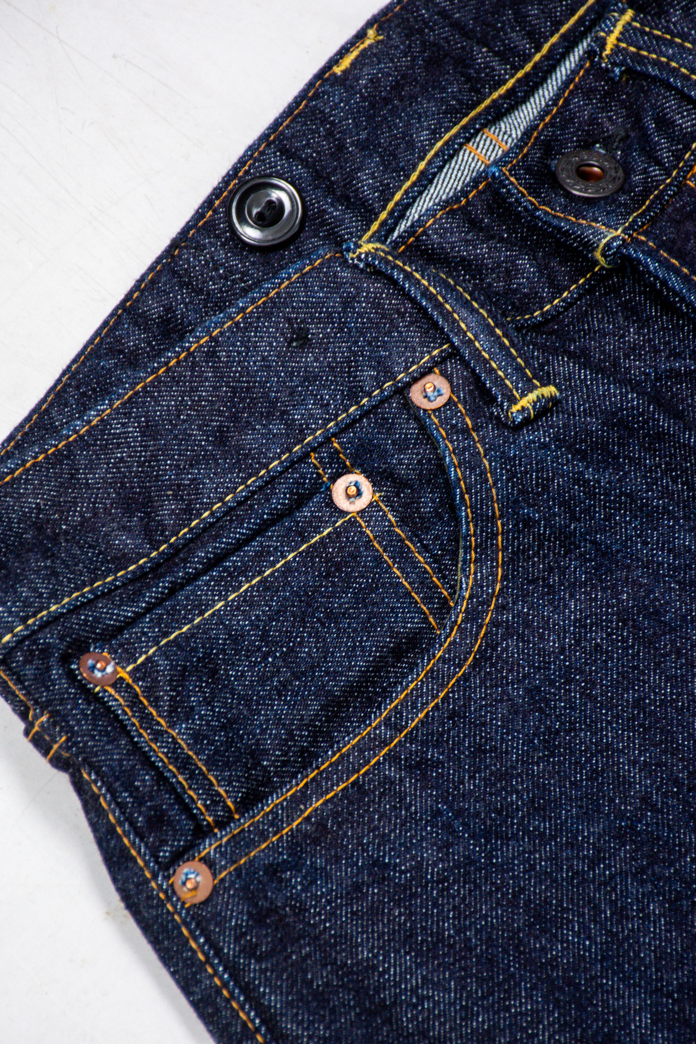 Black Sign - 14oz BS Denim Wide Straight Jeans - 7