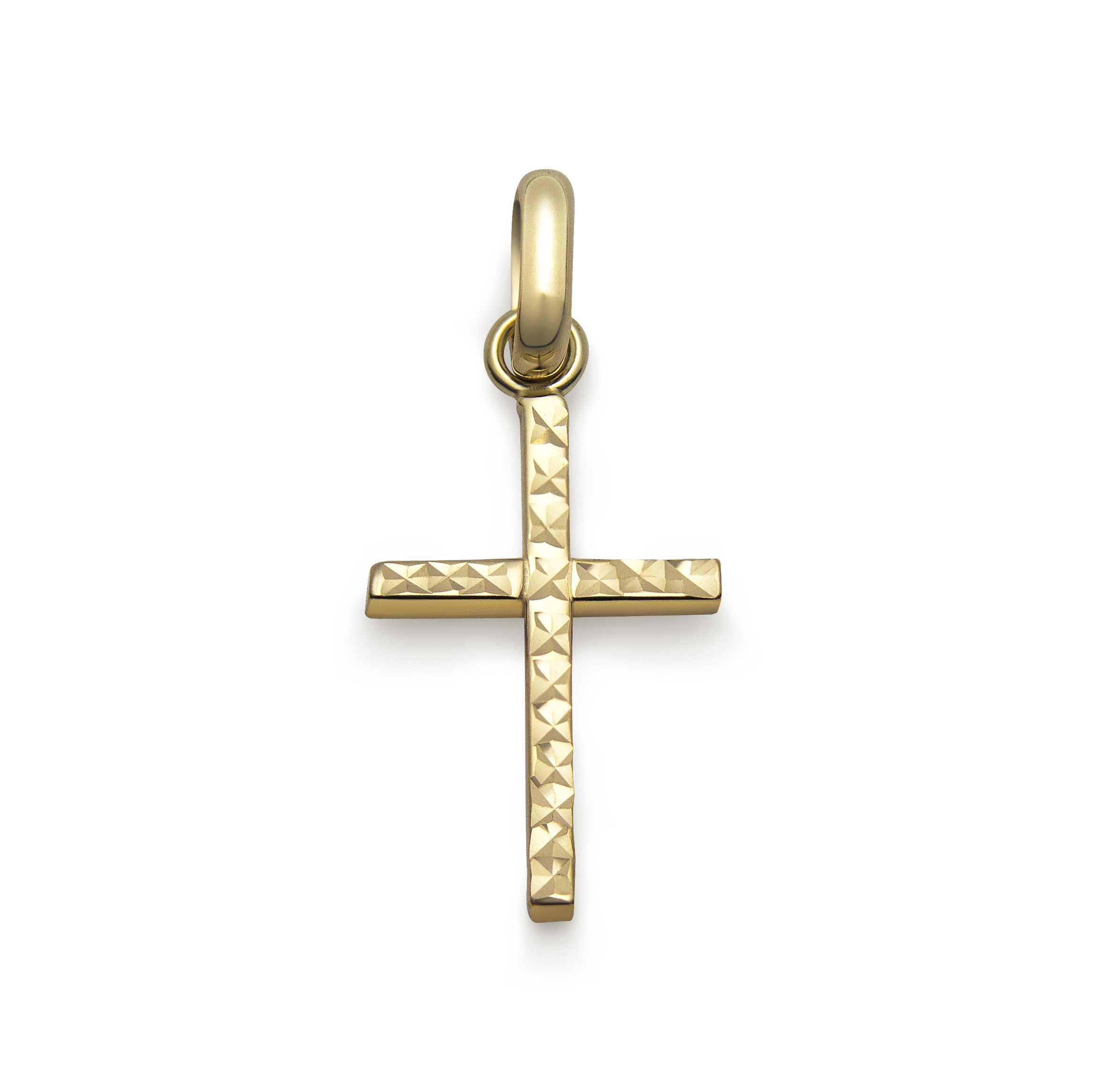 Kulta Cross 18K Täysin Faceted