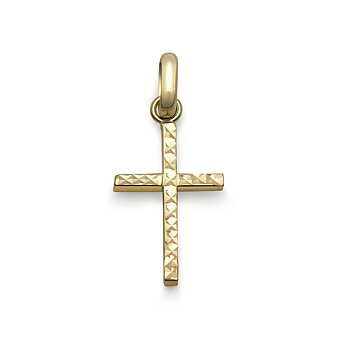 Kulta Cross 18K Täysin Faceted