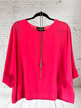 CHIFFONG - TUNIKA - FUCHSIA 
