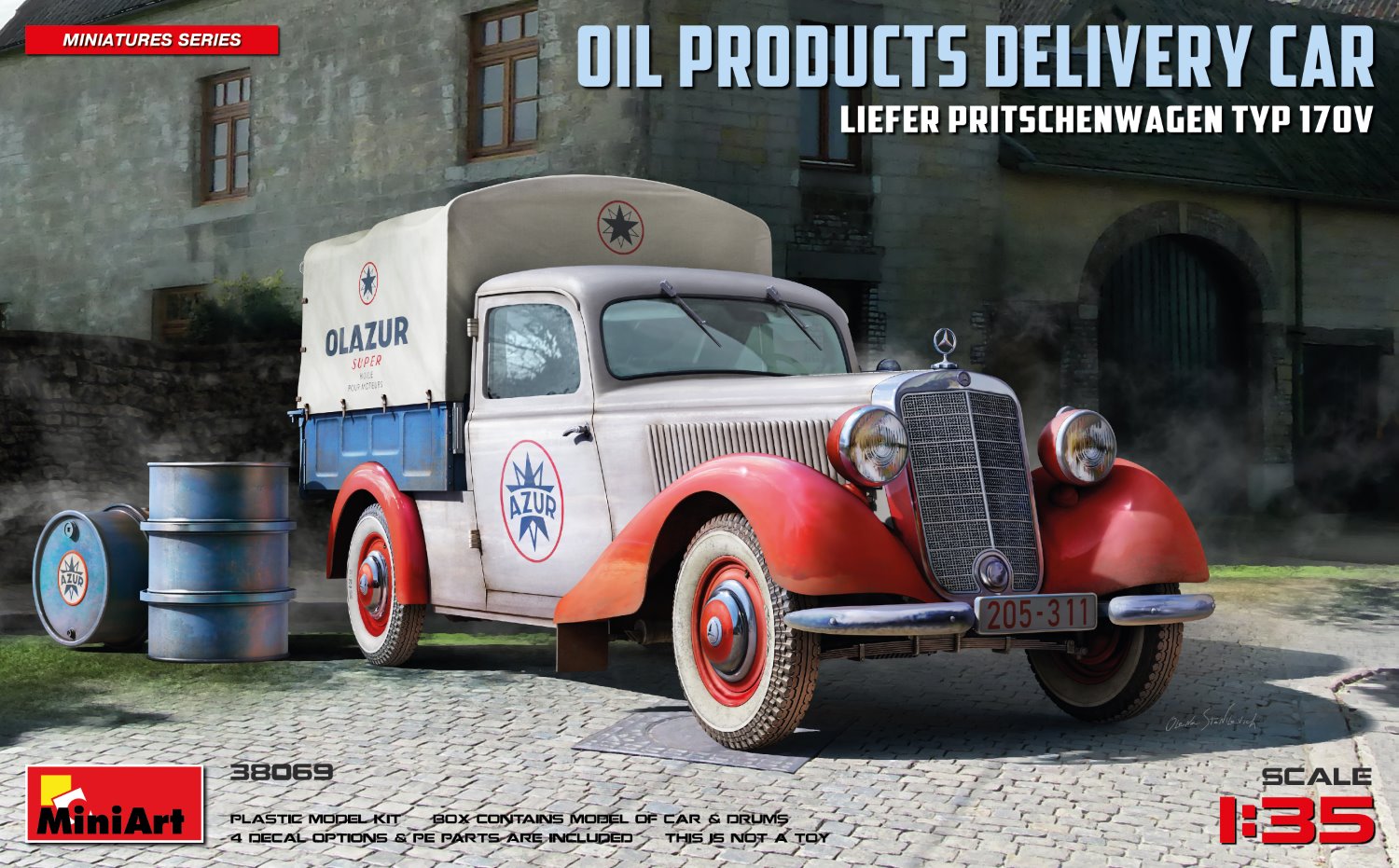 1/35 Liefer Pritschenwagen Typ 170V Oil Products Delivery Car