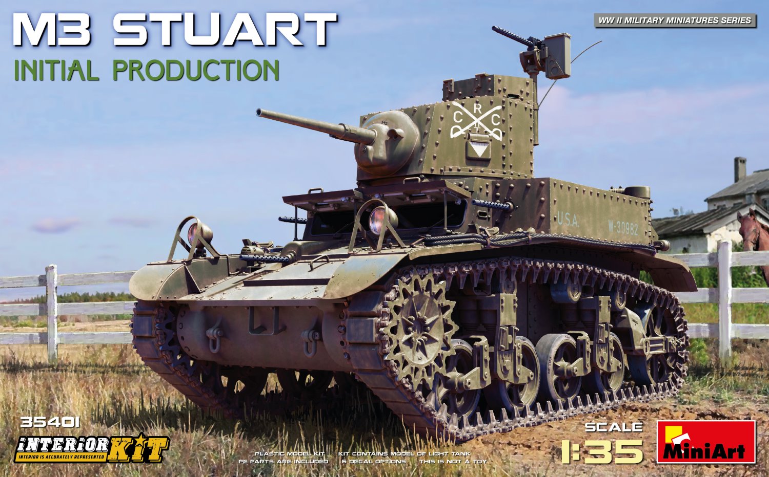 1/35 M3 Stuart Initial Prod. Interior Kit