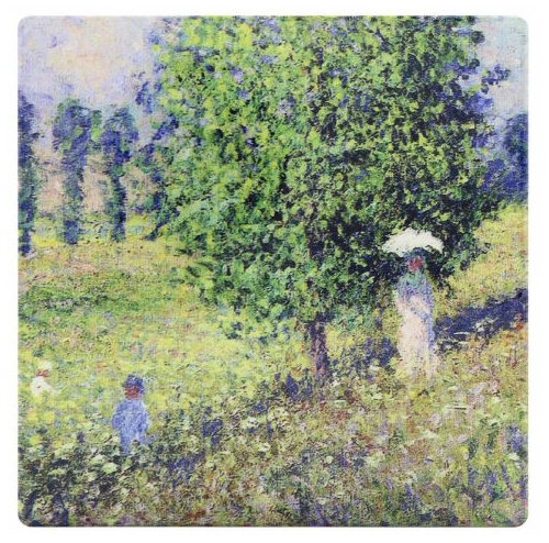 Claude Monet - Glasunderlägg i Keramik 4 olika motiv - 2