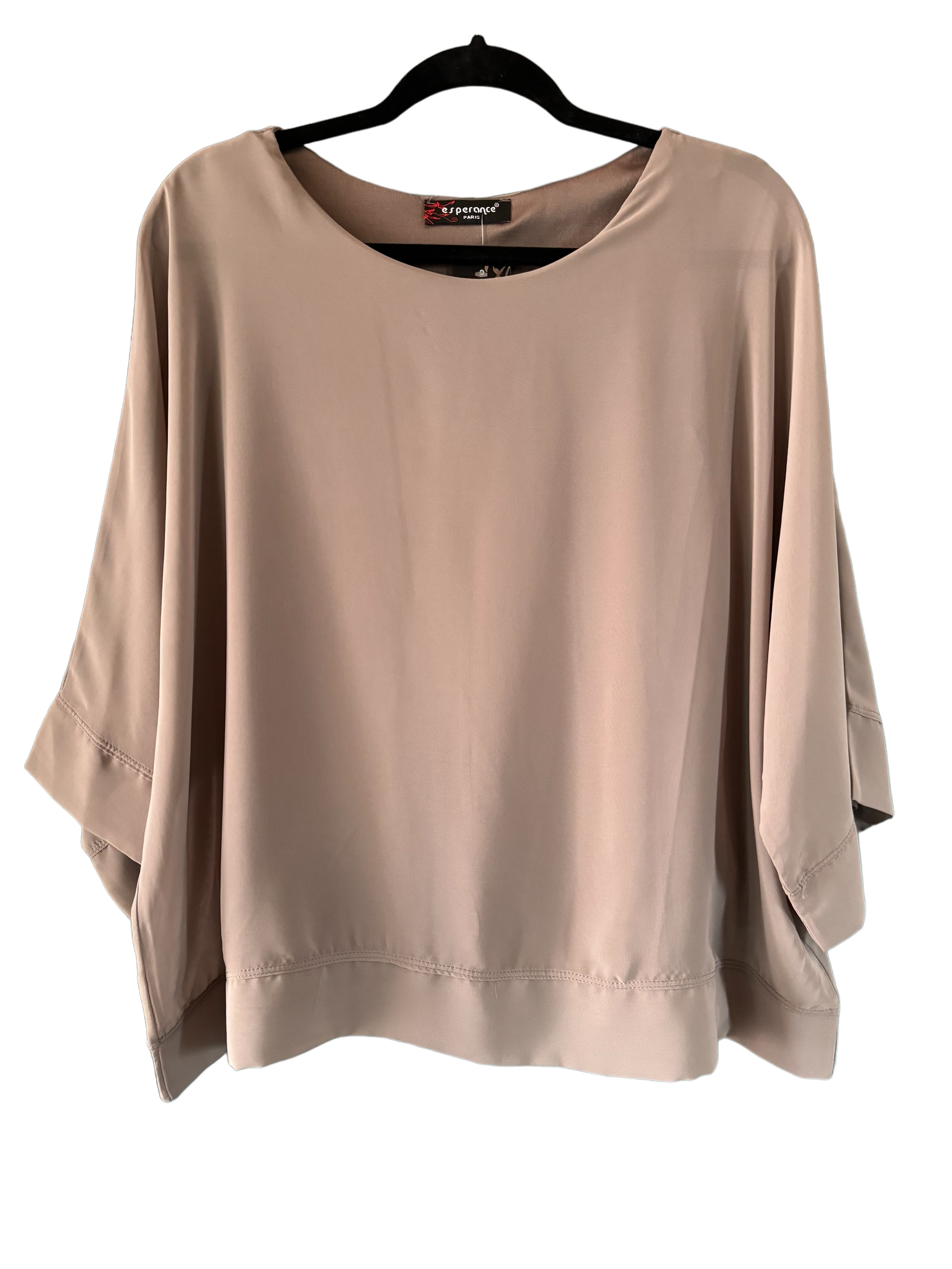 CHIFFONG - TUNIKA - TAUPE  - 3