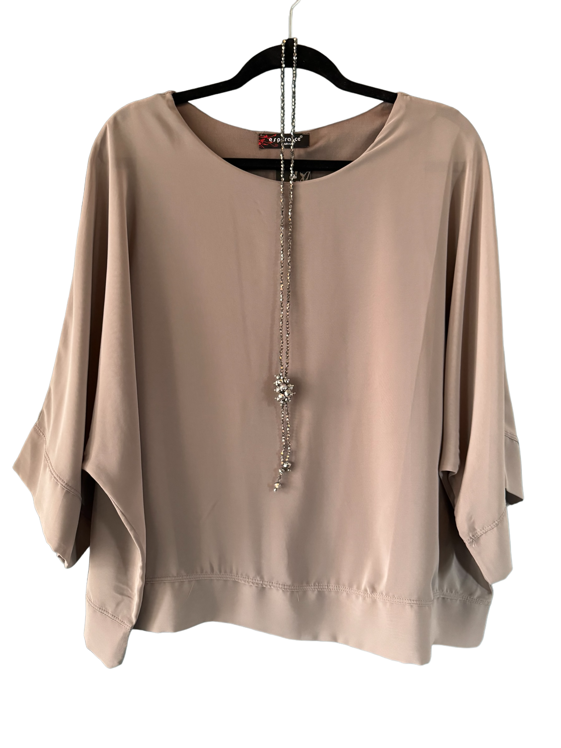 CHIFFONG - TUNIKA - TAUPE 