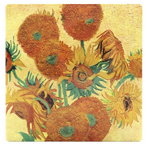 Van Gogh - Glasunderlägg i Keramik 4 olika motiv - 5