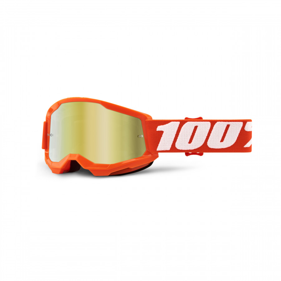 100%, STRATA 2 Barn Orange - Spegel Guld Lins