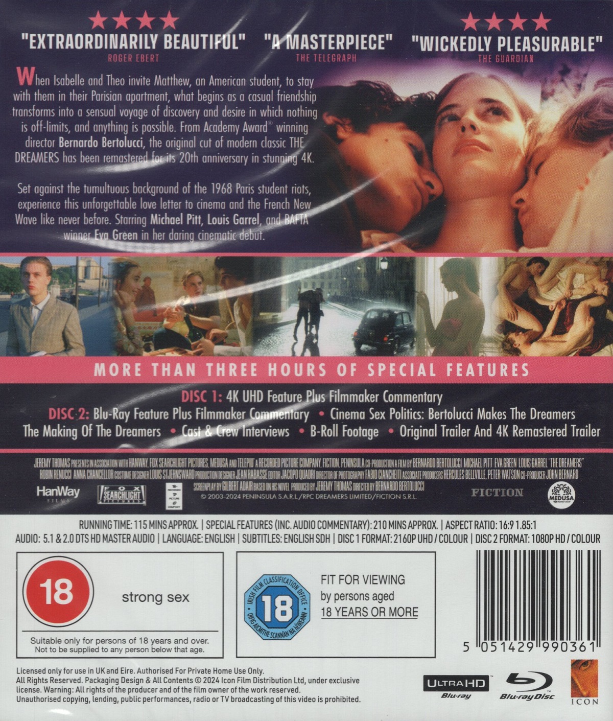 The Dreamers (Collector's Edition) (ej svensk text) (4K Ultra HD + Blu-Ray) - 2