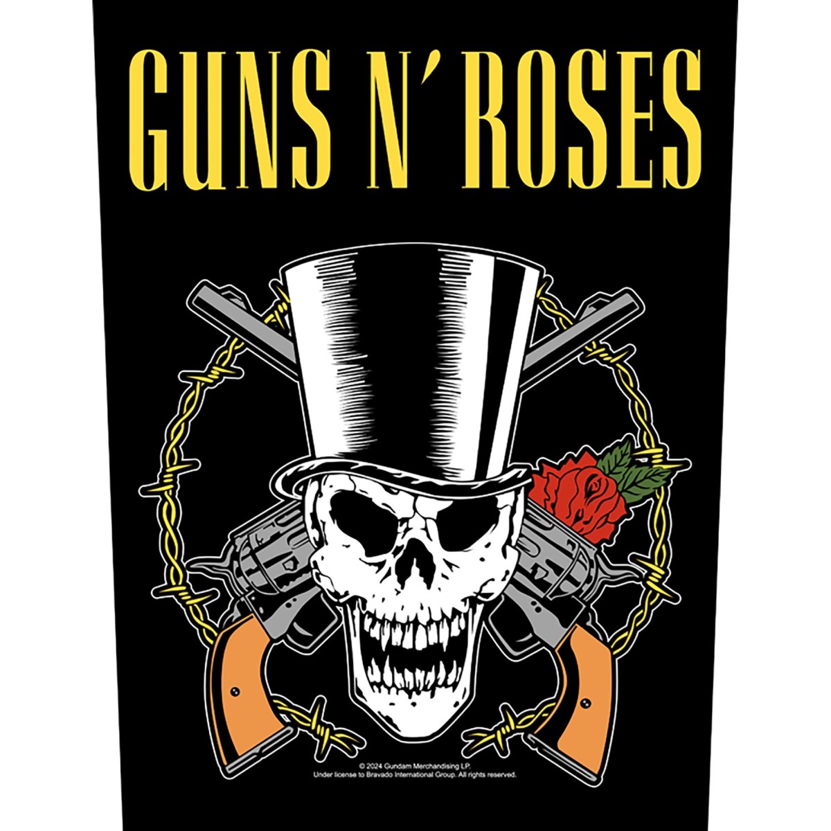Guns N Roses Skull & Guns Backpatch