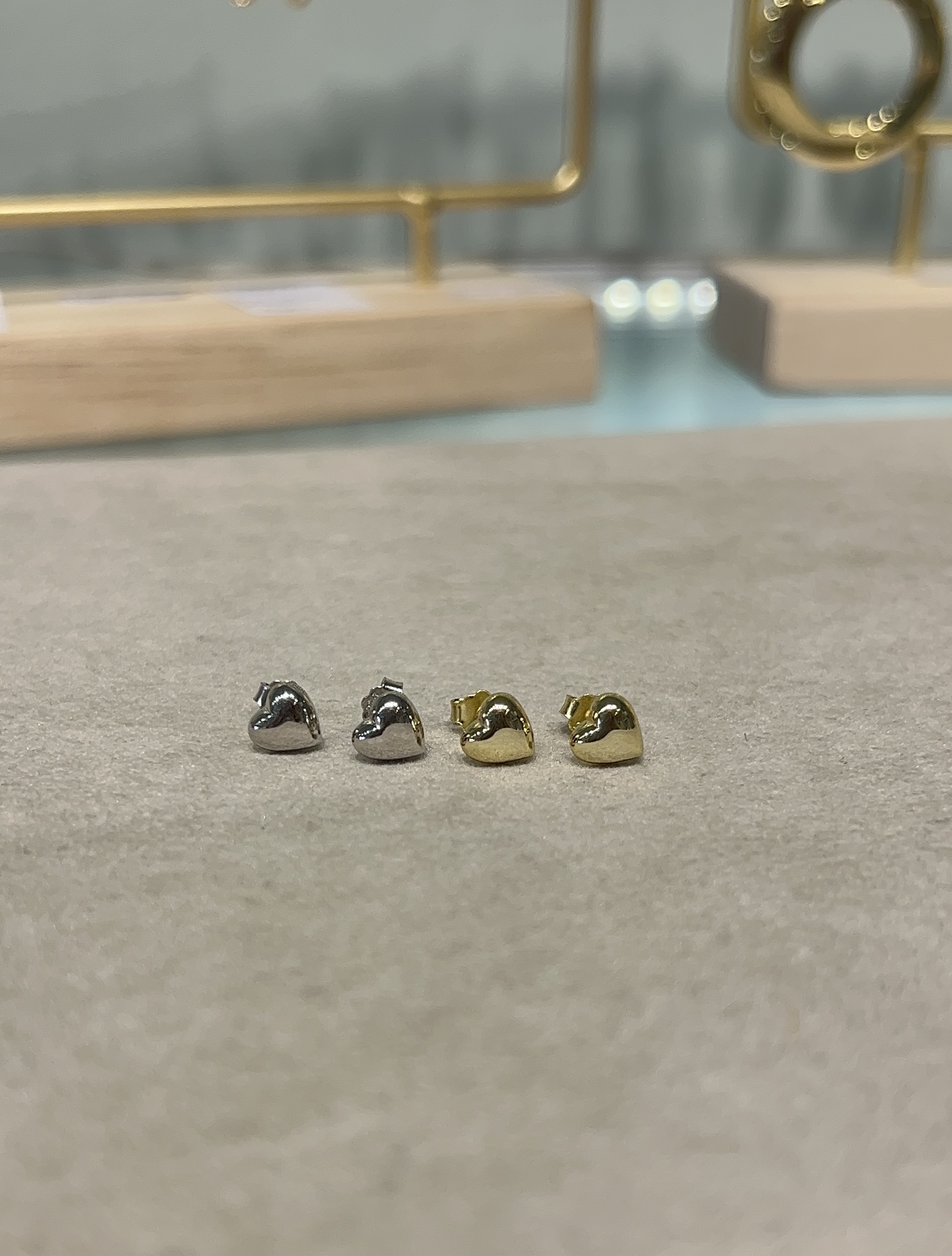  Signature Petite Heart Studs - 3