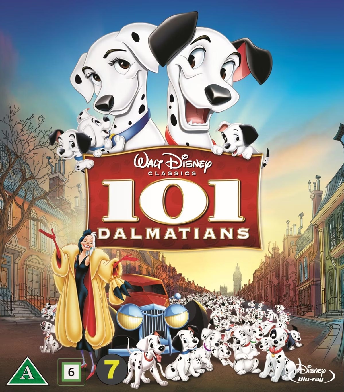 Pongo Och De 101 Dalmatinerna (Disney) (Blu-ray)