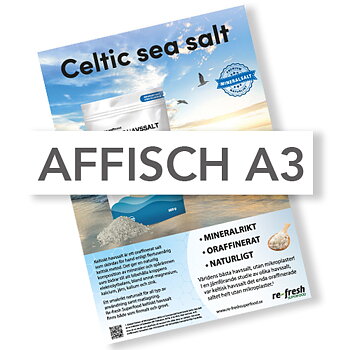 Keltiskt Havssalt fint & grovt Affisch A3