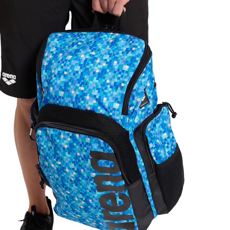 Swim Backpack Arena Spiky III Backpack 35 Navy Neon Yellow Swim