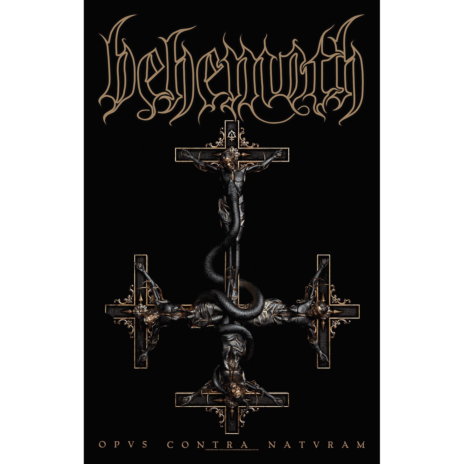BEHEMOTH TEXTILE POSTER - OPUS CONTRA NATVRAM