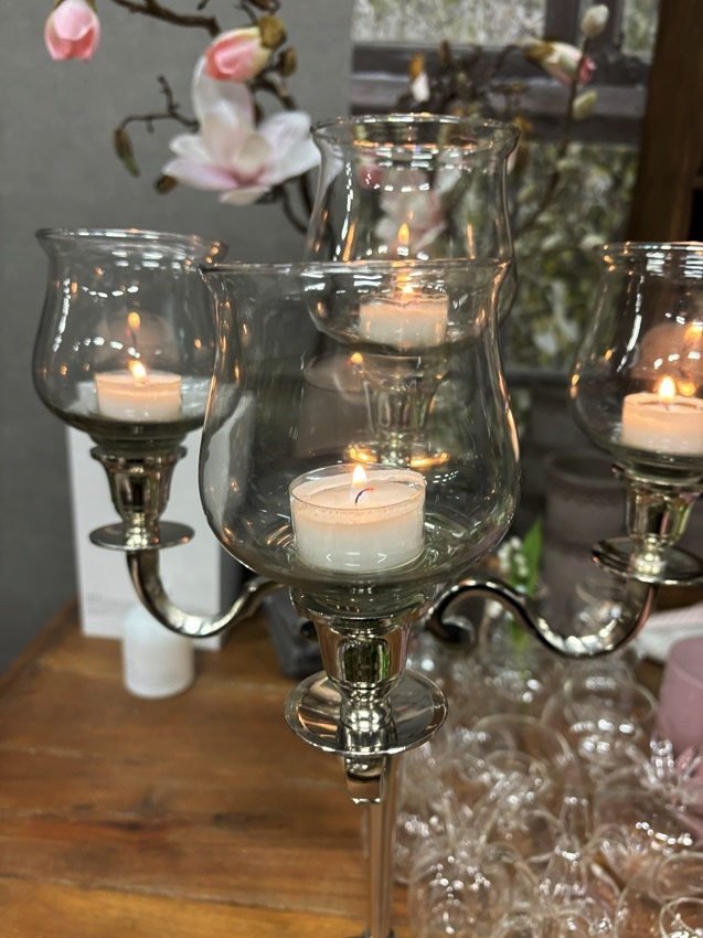 Glass for candlestick - 1 piece - 2