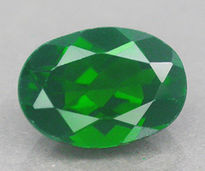 Diopsido de cromo natural ovalado 7x5 mm calibrado - 3