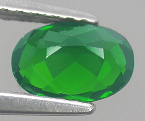Diopsido de cromo natural ovalado 7x5 mm calibrado - 2