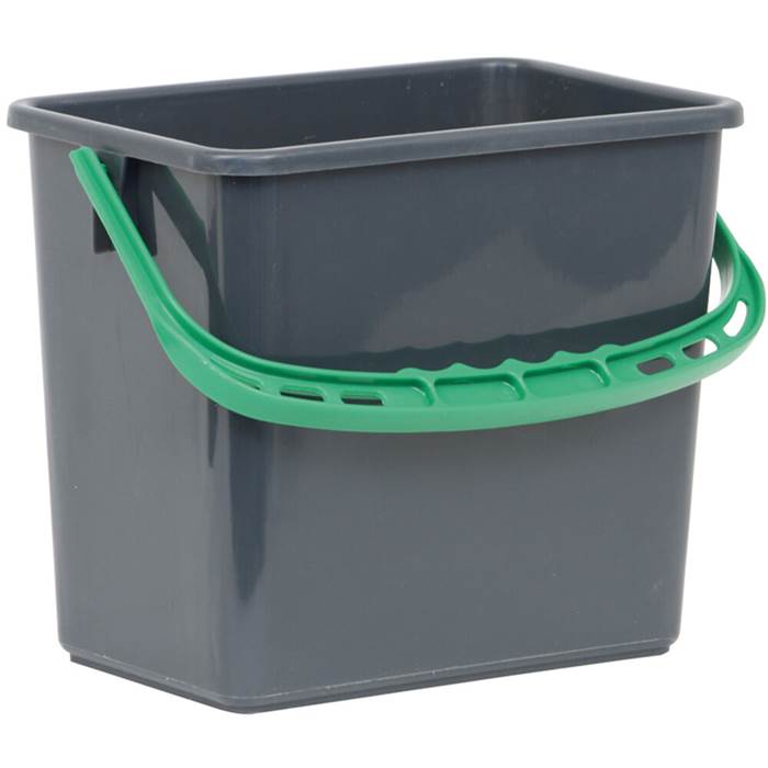 Hink 6L Grå/Grönt handtag