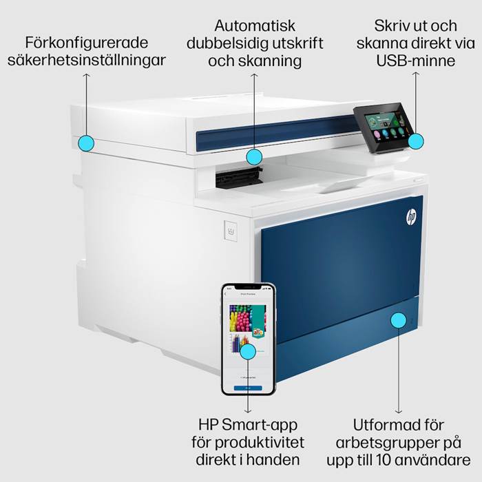 Skrivare HPColLaserMFP4302fdn - 3