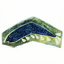 Sylvia Leuchovius (1960s) Unique Wall Plaque with Fish Motif 43 cm