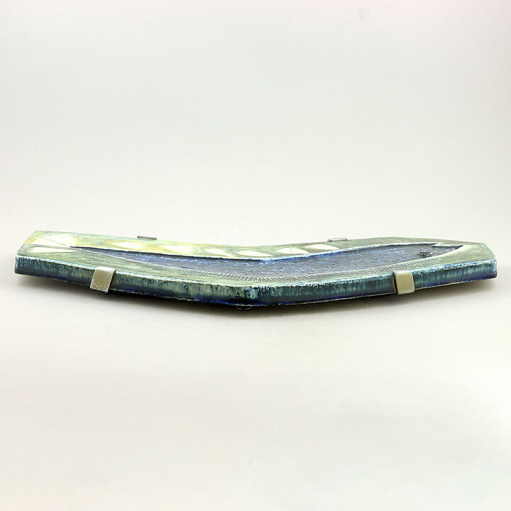 Sylvia Leuchovius (1960s) Unique Wall Plaque with Fish Motif 43 cm