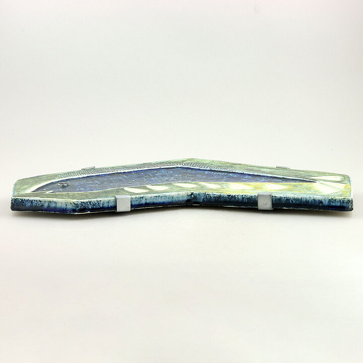 Sylvia Leuchovius (1960s) Unique Wall Plaque with Fish Motif 43 cm