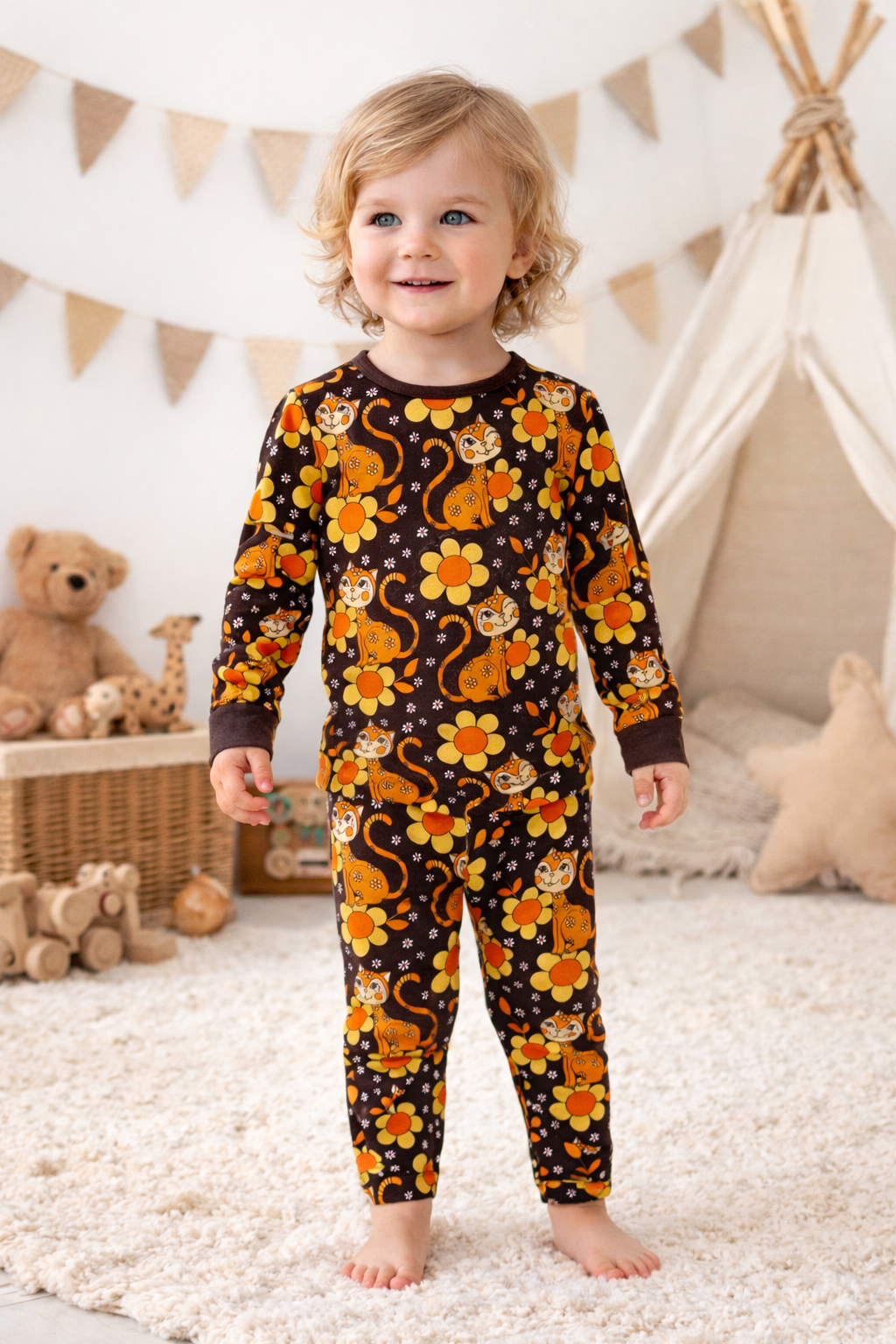 Paket - Tröja och leggings Love cats stl. 104